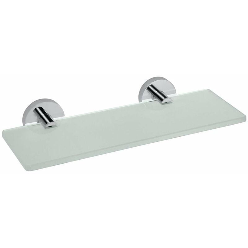 foto del prodotto sapho x round mensola 30x13 cm, vetro cromo xr601
