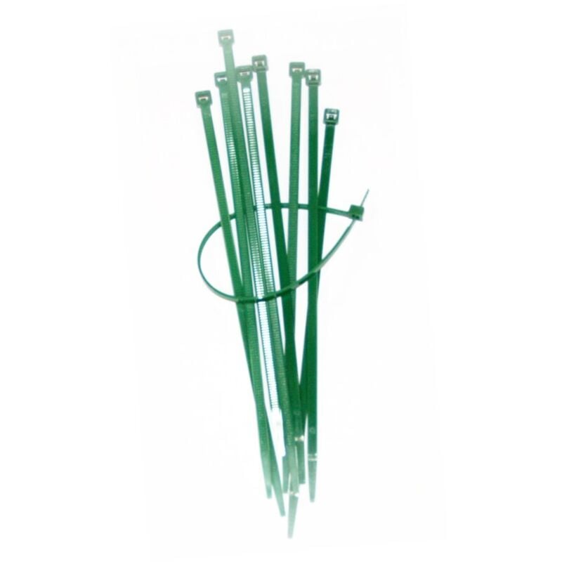 foto del prodotto sapiselco 200x4,5 mm a100pcs collana di serraggio in nylon verde