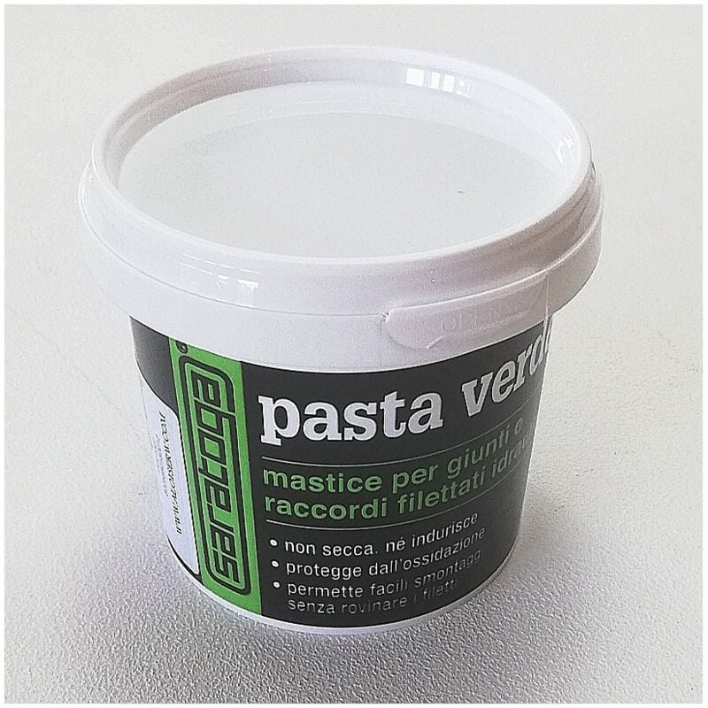 foto del prodotto saratoga 450gr pasta verde per giunti e raccordi filettati