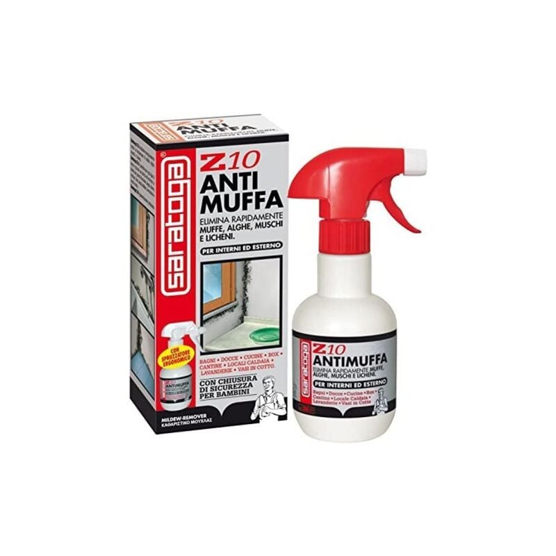 foto del prodotto saratoga antimuffa spray z10 elimina muffa, alghe muschi in 20 min z10 antimuffa 500ml