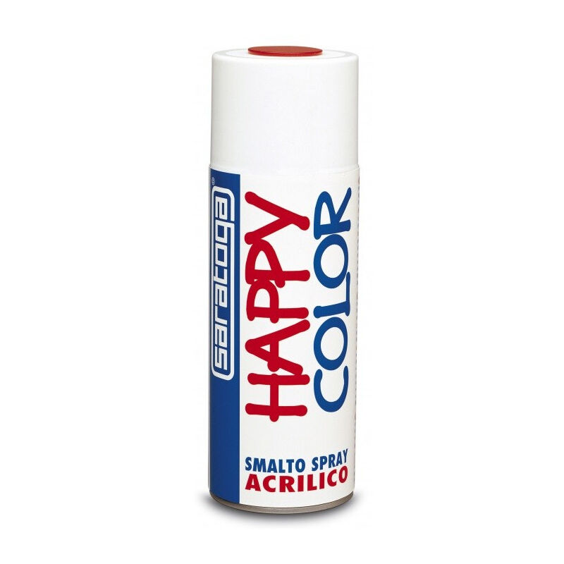 foto del prodotto saratoga bomboletta vernice happy color spray 400ml per legno ferro muro carta, colori disponibili blu lilla lucido ral 4005