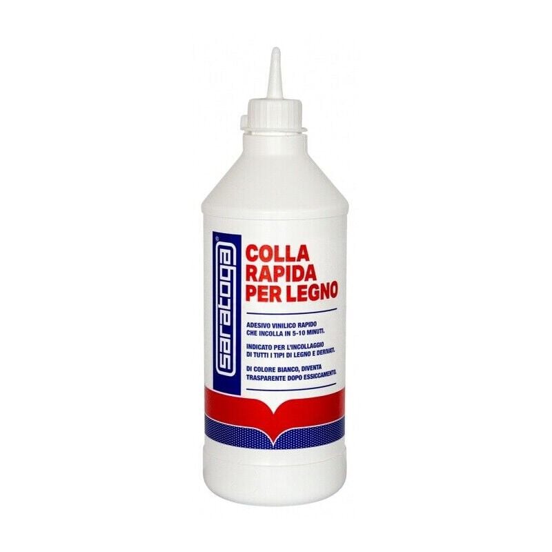 foto del prodotto saratoga colla rapida per legno collante vinilica bianco trasparente rapido ml 750 sarato