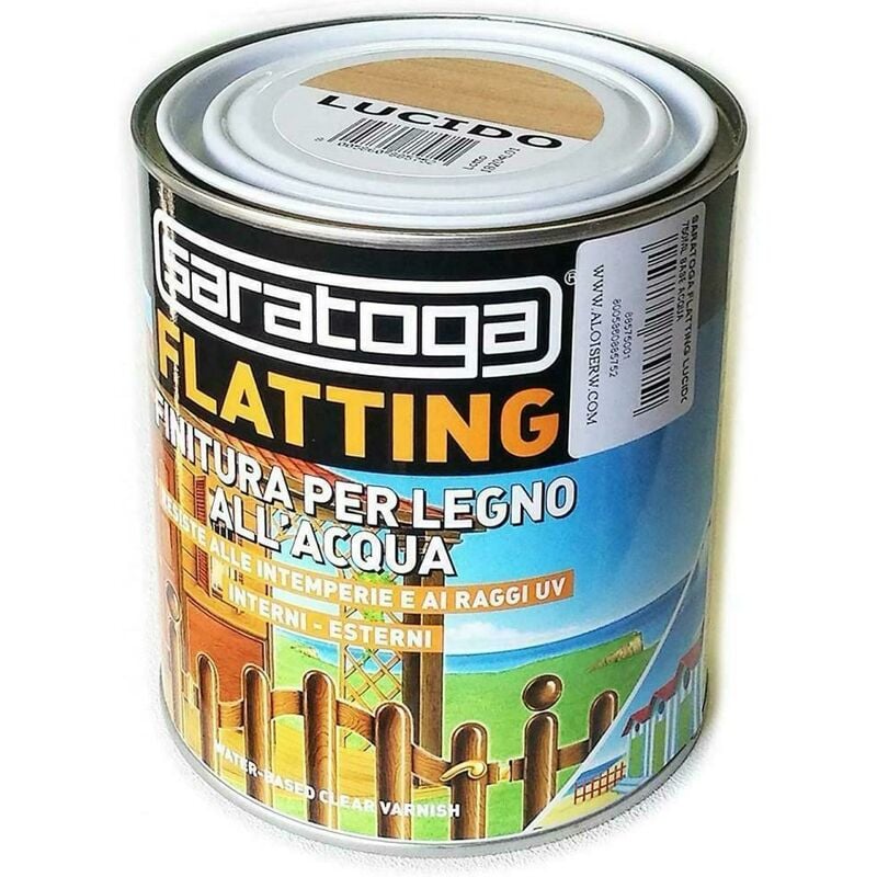 foto del prodotto saratoga flatting per legno lucido trasparente da 750ml.