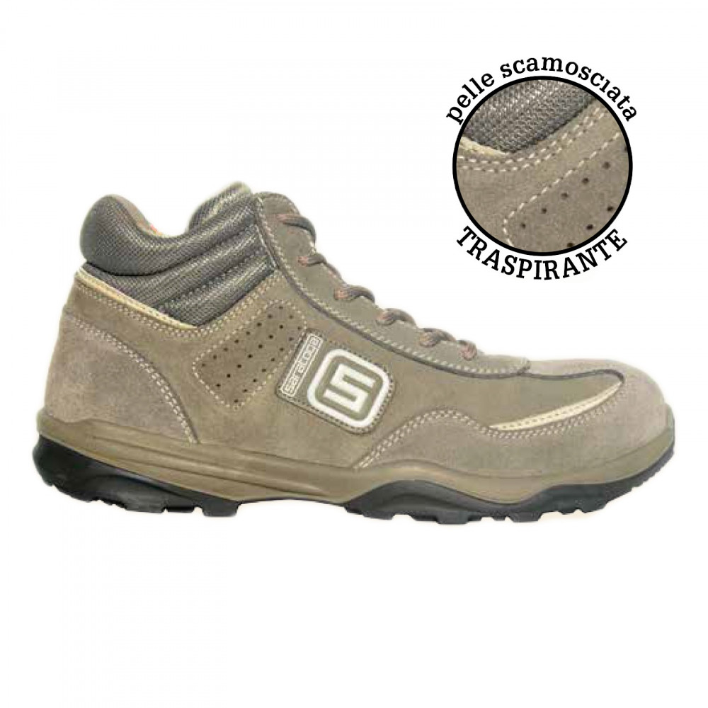 foto del prodotto saratoga gold scarpe antinfortunistiche alte scamosciate src s1p, taglie disponibili 44
