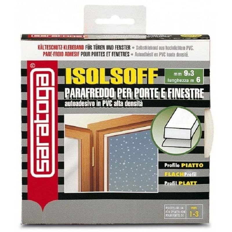 foto del prodotto saratoga isolante termico autoadesivo marrone in pvc per porte e finestre
