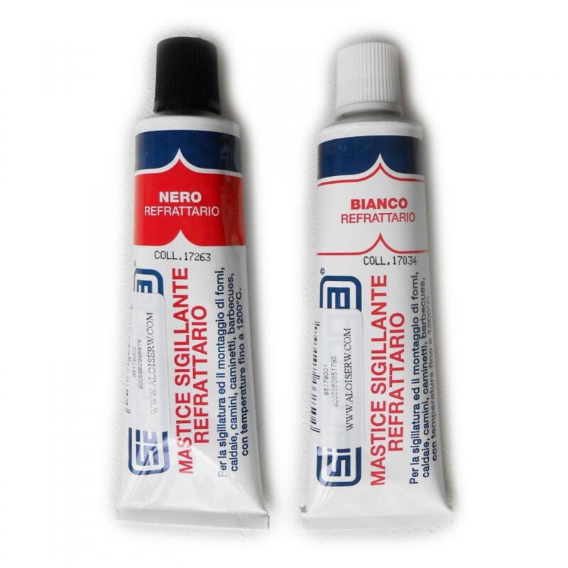 foto del prodotto saratoga mastice sigillante refrattario 50ml per temperature massime di 1200 c, colori bianco