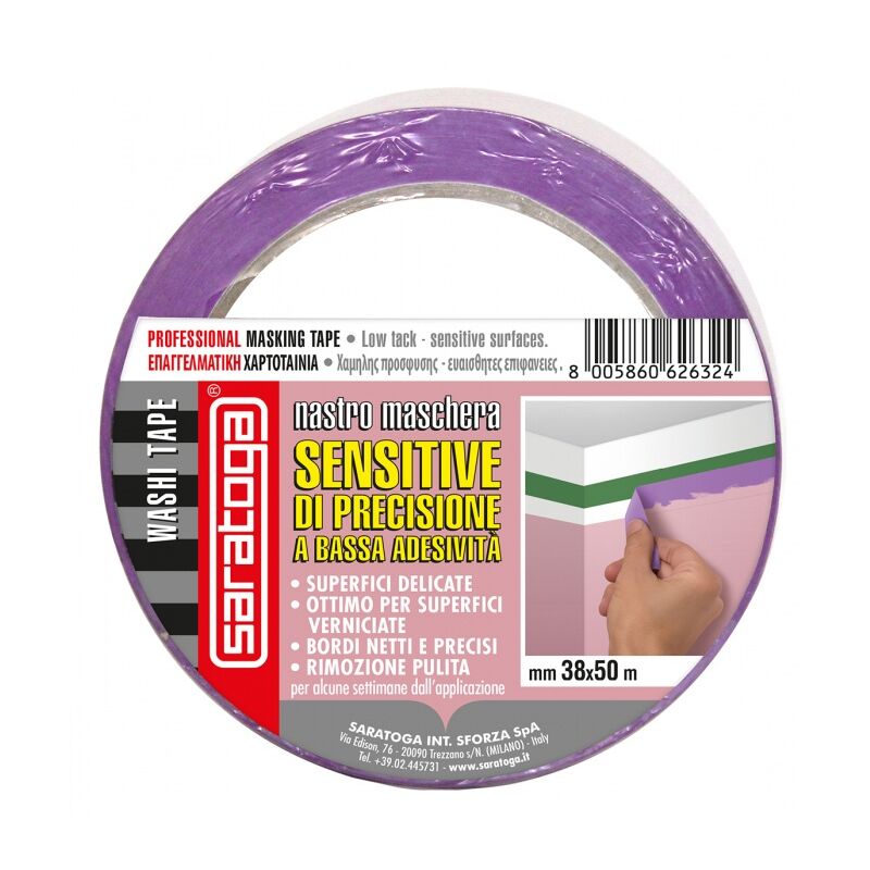 foto del prodotto saratoga nastro sensitive mask rosa 25 mm x 50 mt