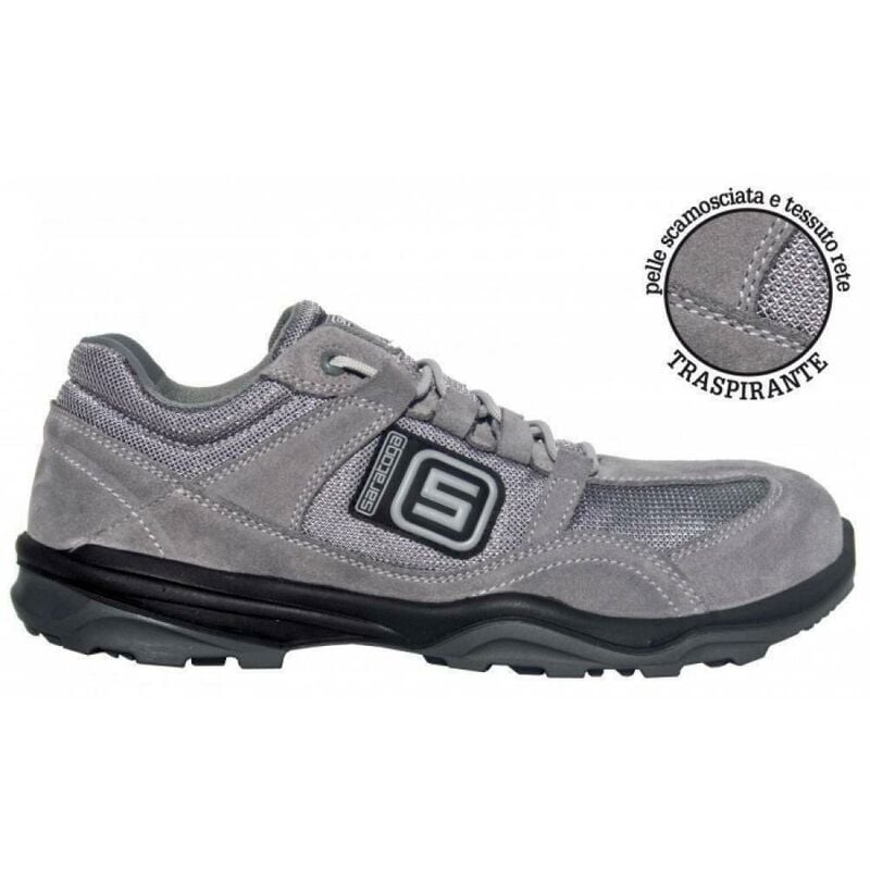 foto del prodotto saratoga scarpa bassa silver s1p n.45