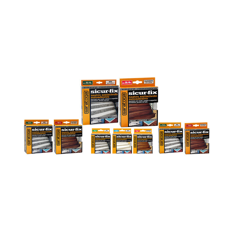 immagine 0 del prodotto saratoga sicur fix ast. 3 strisce trasparenti