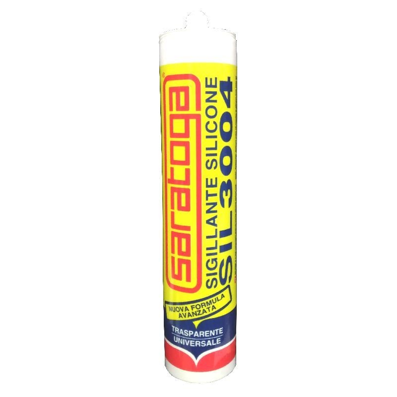 foto del prodotto saratoga sigillante acetico sil 3004 trasparente 280ml