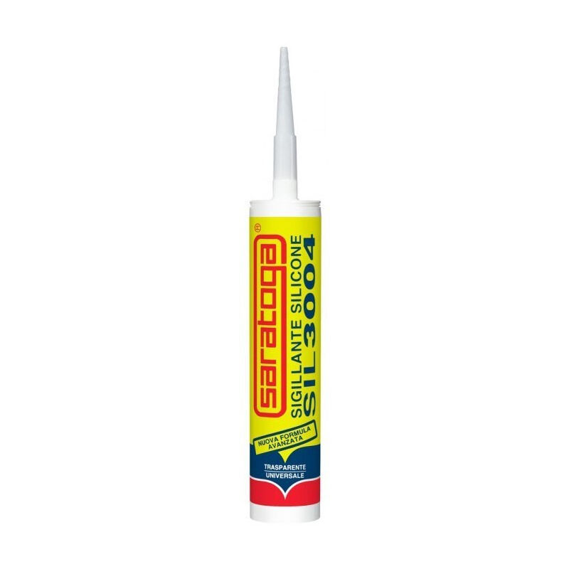 foto del prodotto saratoga sil 3004 280ml silicone acetico, scegli se trasparente antimuffa