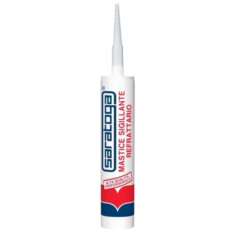 foto del prodotto saratoga silicone 420gr mastice sigillante refrattario grigio