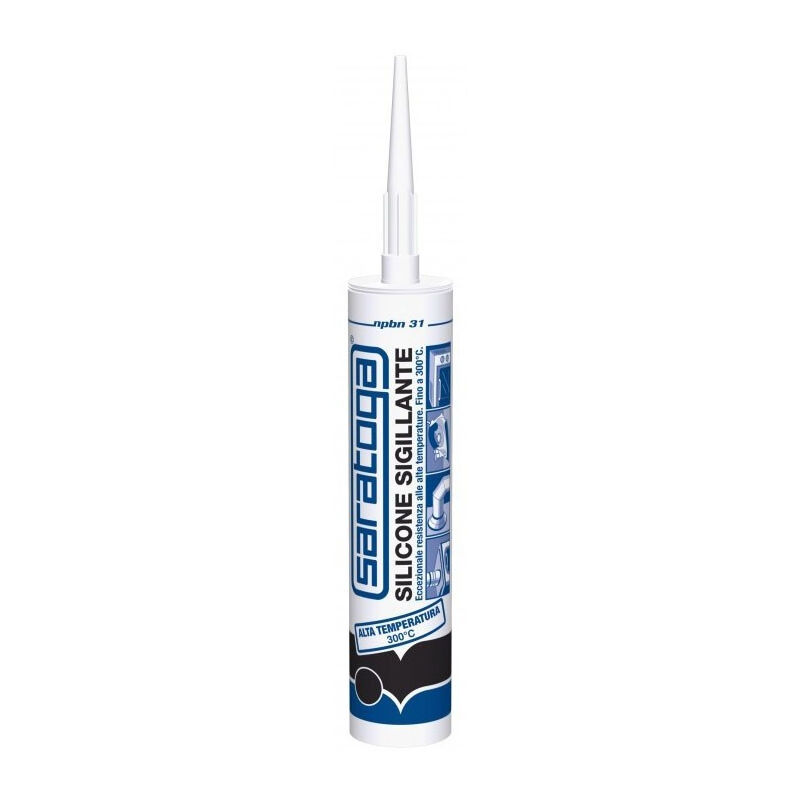 foto del prodotto saratoga silicone acetico nero alta temperatura 280 ml npbn 31