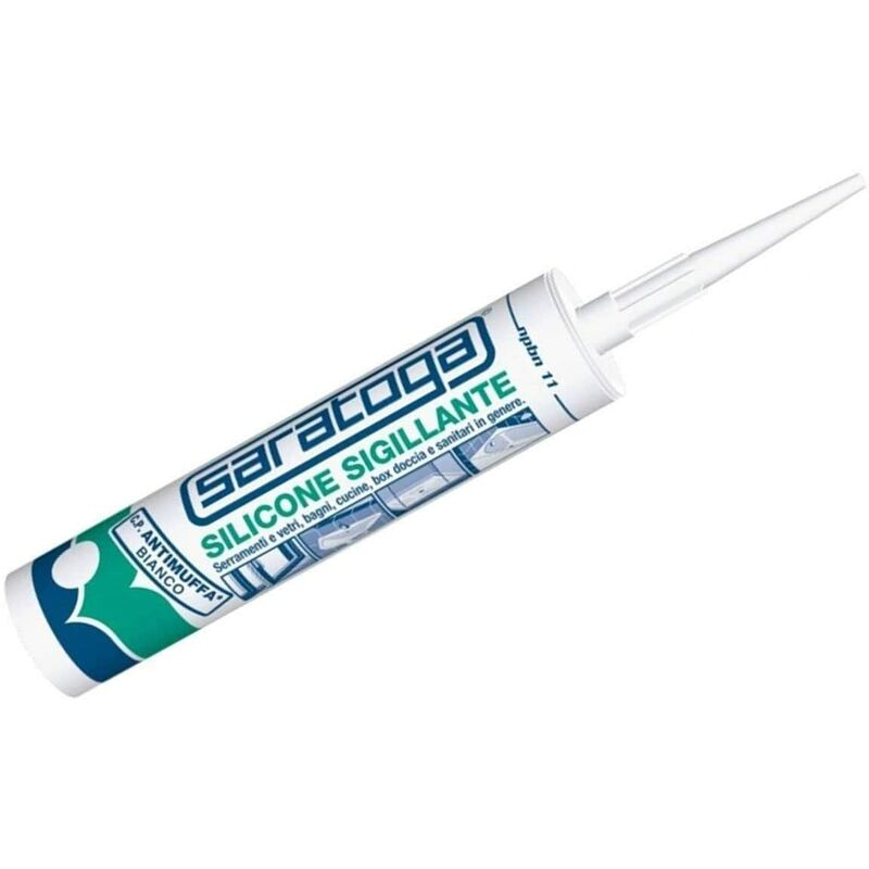 foto del prodotto saratoga silicone sigillante bianco con protezione antimuffa npbn 280ml