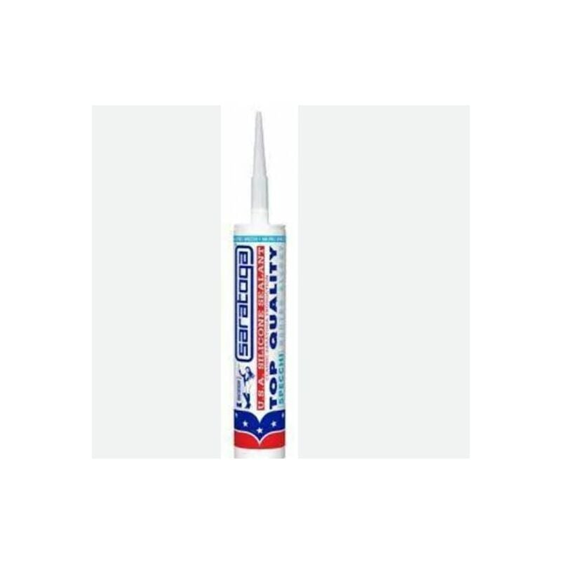 foto del prodotto saratoga silicone sigillante neutro specchi usa white 310 ml