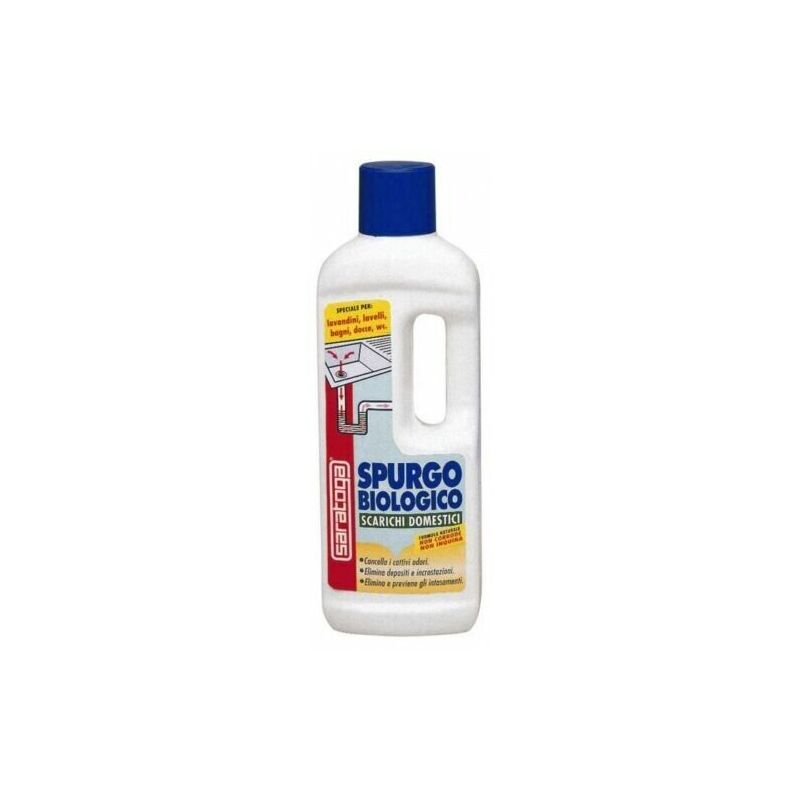 foto del prodotto saratoga spurgo disgorgante biologico per scarichi domestici 750 ml