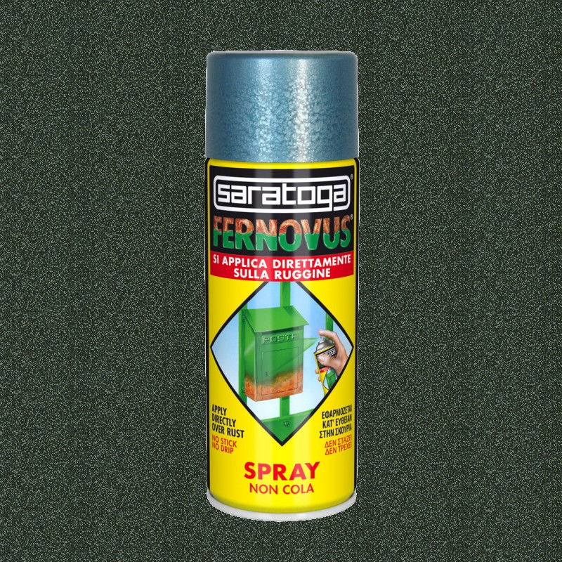 foto del prodotto saratoga vernice antiruggine spray fernovus 400ml grigio forgiato metallizzato