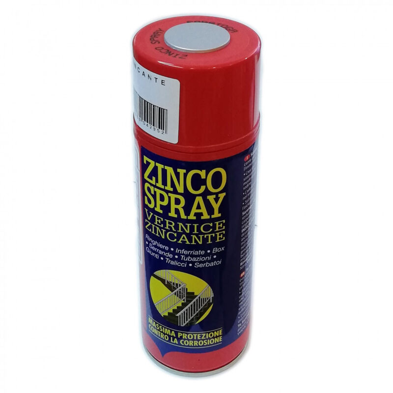 foto del prodotto saratoga zinco spray 400ml vernice zincante per galvanizzare a freddo