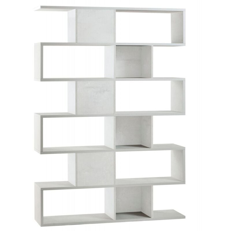 foto del prodotto sarmog - libreria modulare geometrica bianco in legno moderna scaffale a giorno
