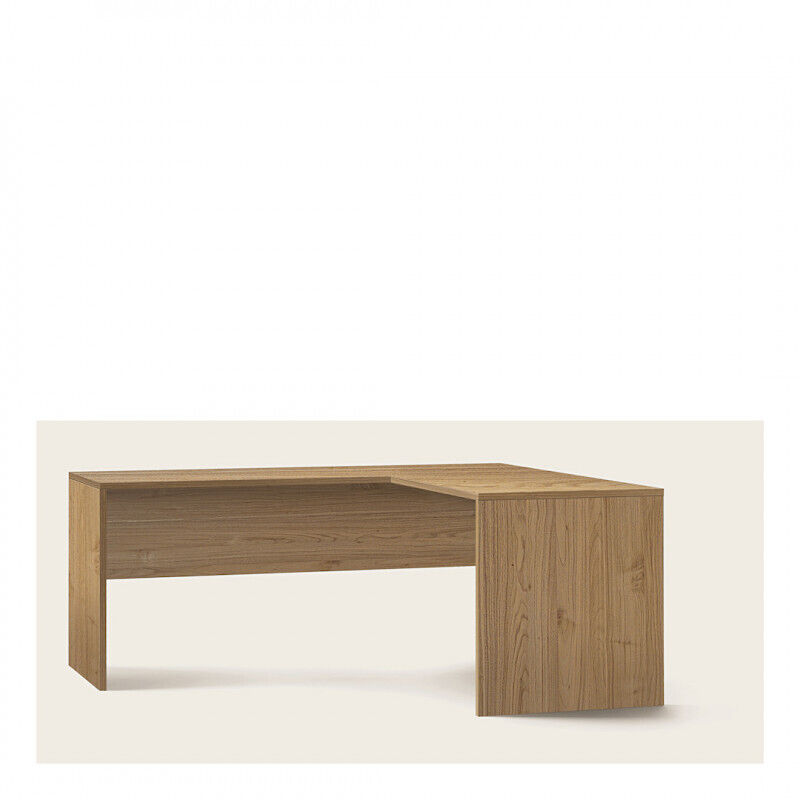foto del prodotto sarmog - mobile scrivania 180x170 cm angolare destra noce moderna ufficio studio
