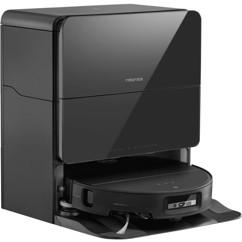 foto del prodotto saros 10 robot aspirapolvere lavapavimenti nero senza sacchetto 0,27l lidar roborock