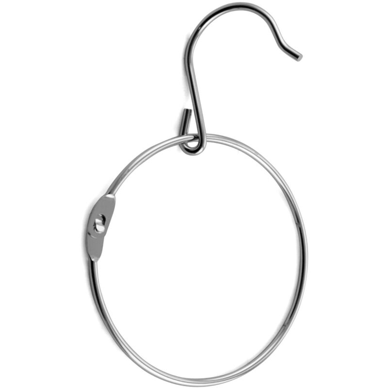 foto del prodotto sartore appendibriglie apribile ad anello con gancio in metallo cromato