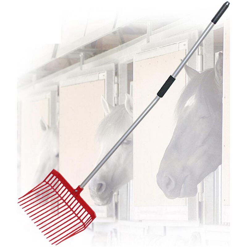 foto del prodotto sartore forca da scuderia durafork made in usa in plastica abs antiurto con manico ergonomico in alluminio