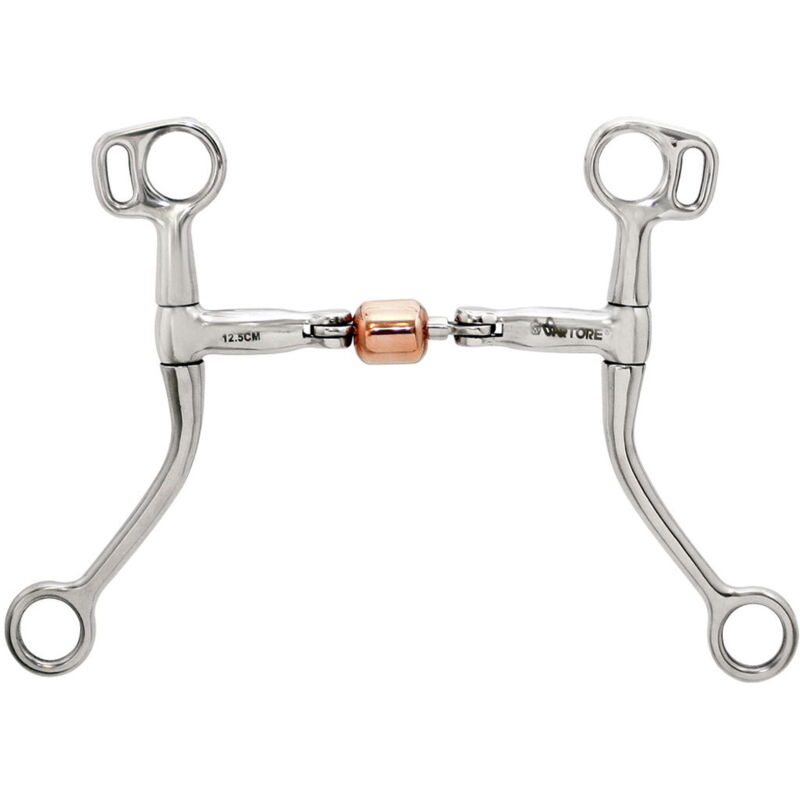 foto del prodotto sartore morso western training in inox con rullo in rame 14 mm
