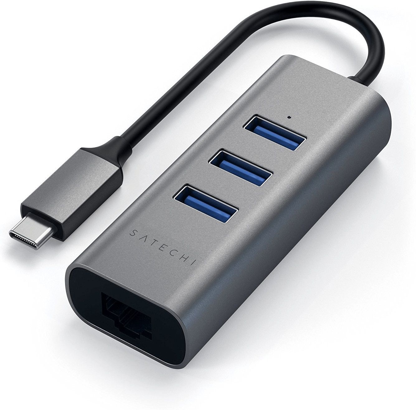 foto del prodotto satechi st-tc2n1usb31am hub di interfaccia usb 3.2 gen 1 (3.1 gen 1) type-c 5000 mbit/s grigio