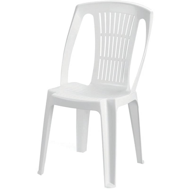 foto del prodotto saturnia sedia da giardino stella bianca cm.46x53x86h. peso kg.2,58