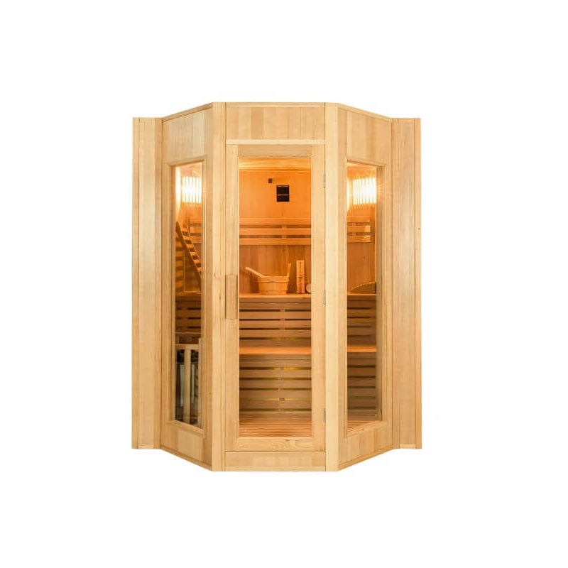 foto del prodotto sauna a vapore 4 posti zen con stufa harvia