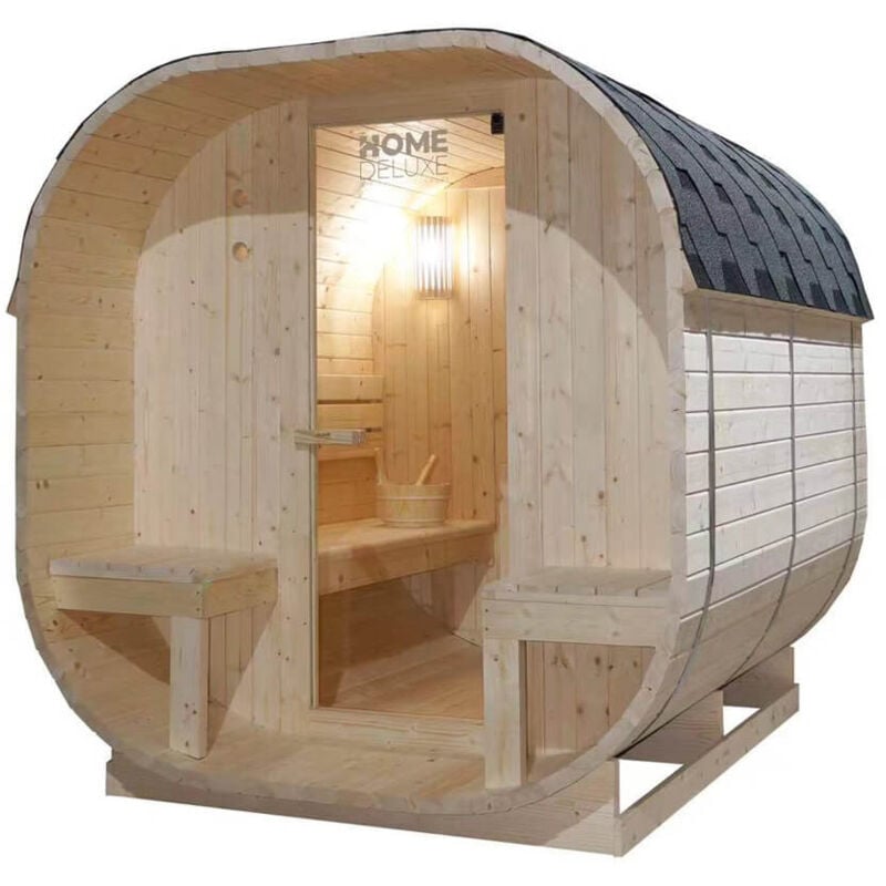 foto del prodotto sauna da esterno cube taglia deluxe l home deluxe