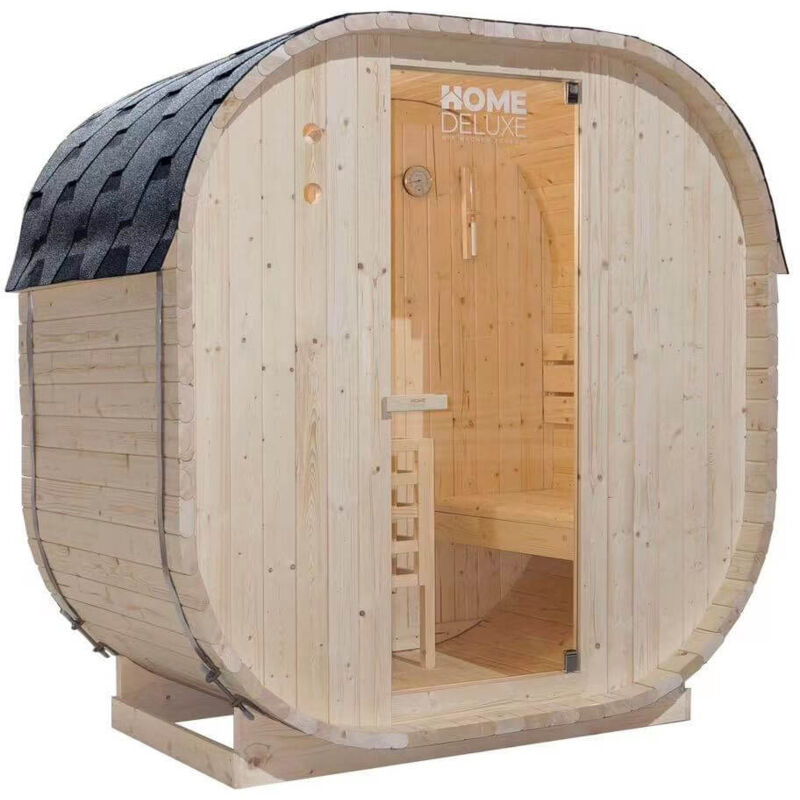 foto del prodotto sauna da esterno cube taglia m home deluxe