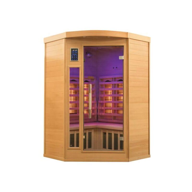 foto del prodotto sauna infrarossi 2 3 posti apollon quarz con cromoterapia