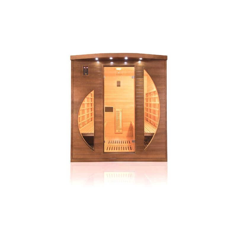 foto del prodotto sauna infrarossi 4 posti spectra con cromoterapia
