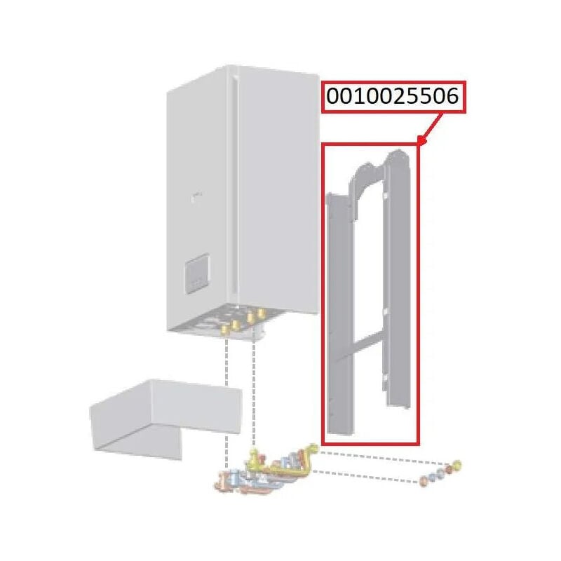 foto del prodotto saunier duval kit distanziatore 70mm per themaclassic bas nox