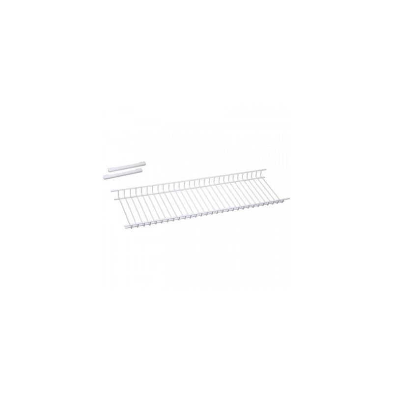 foto del prodotto sauvic scolapiatti in vetro epossidico bianco 85x21,5cm 92215