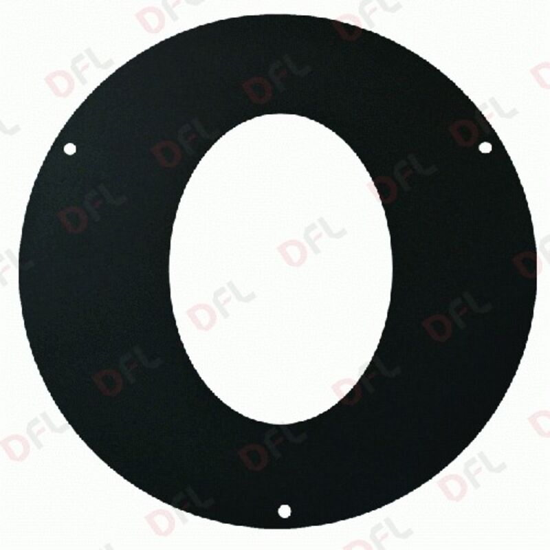 foto del prodotto save rosone anello ellittico 45o spessore 1,2 mm 10 cm 100 mm in acciaio nero