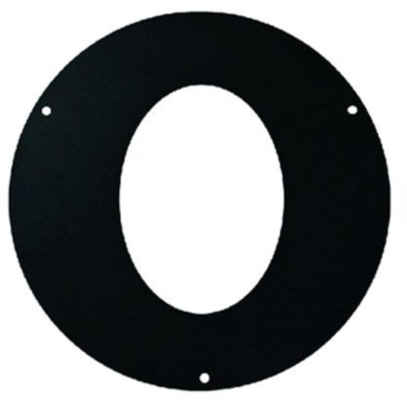 foto del prodotto save rosone anello ellittico 45o spessore 1,2 mm 12 cm 120 mm in acciaio nero