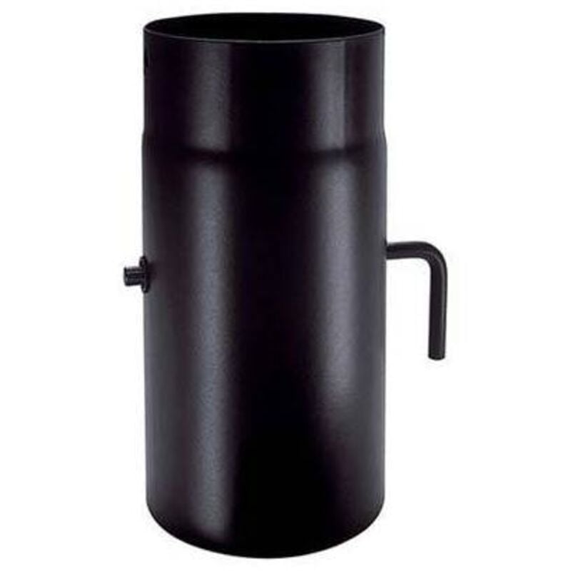 foto del prodotto save - tubo serrandola porcell. per stufe a legna nero opaco pesante mm.1,2 - ø cm.15x25