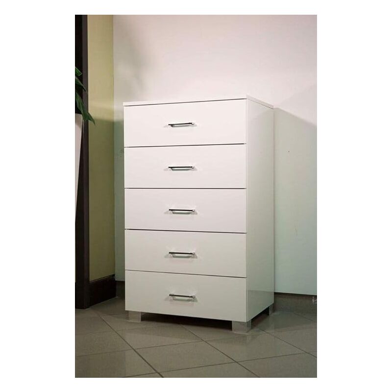 foto del prodotto savini cassettiera cinque cassetti bianco 60