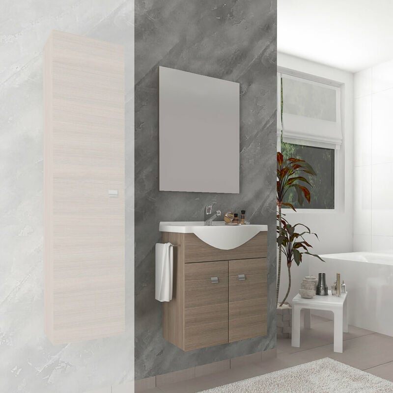 foto del prodotto savini composizione zaffiro rovere fumo cm.55