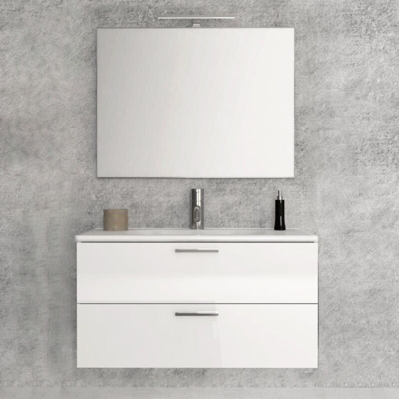 foto del prodotto savini mobile da bagno composizione alice bianco lucido 80 cm