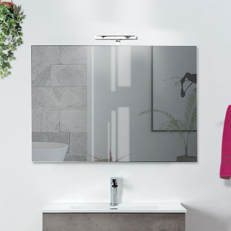 foto del prodotto savini mobile da bagno composizione iside bianco grigio 100 cm