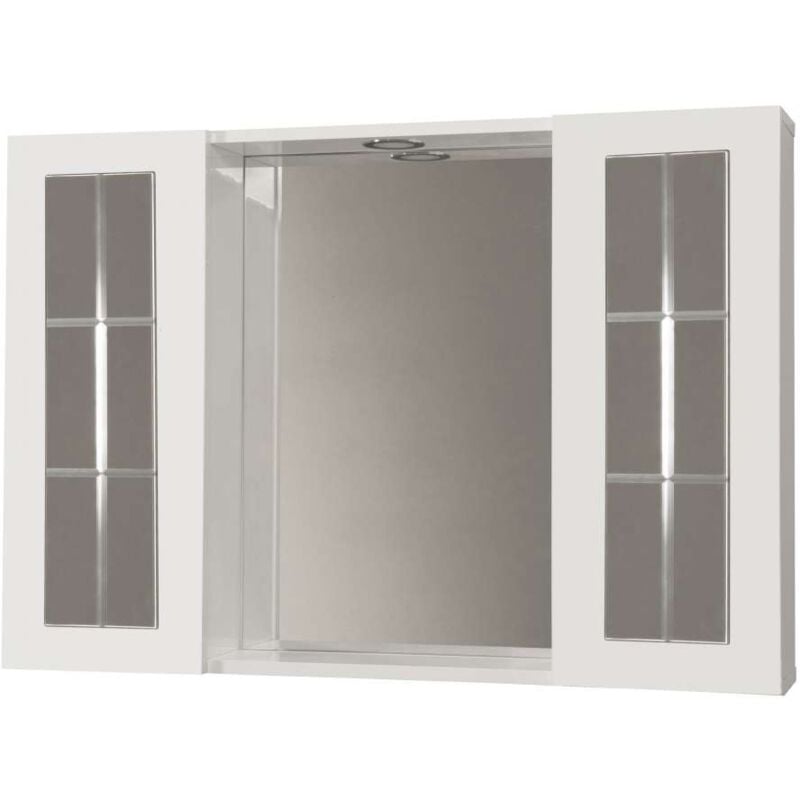 foto del prodotto savini specchiera inglesina bianco laccato 91x16x63.5 cm