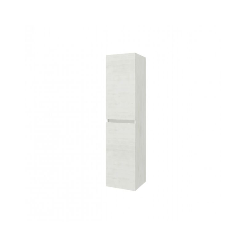 foto del prodotto savinidue colonna bagno sospesa rovere bianco con due ante