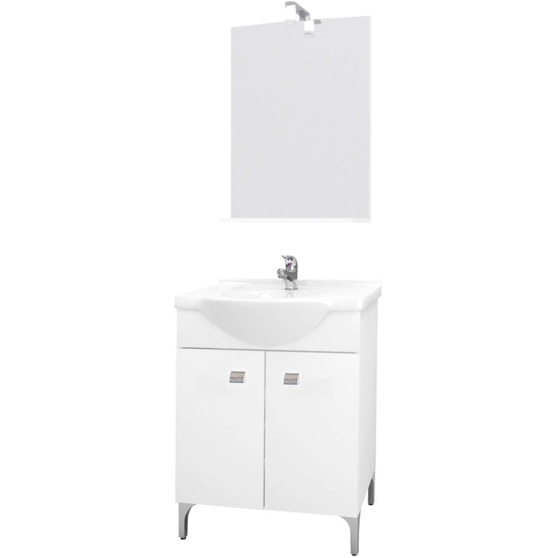 foto del prodotto savinidue mobile bagno desy 58 completo bianco
