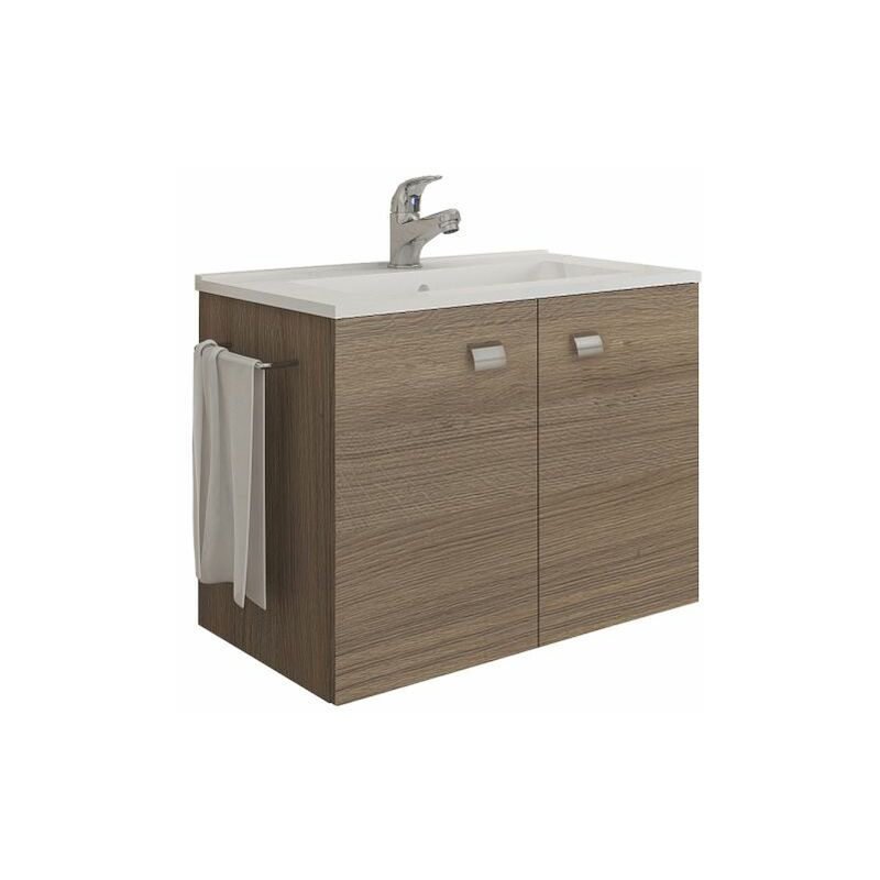 foto del prodotto savinidue mobile bagno erika 61 sosp. s specchio rovere fumo