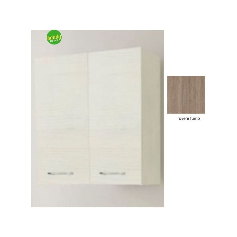 foto del prodotto savinidue pensile sospeso savini due rubino due ante 63x25x71h cm rovere fumo