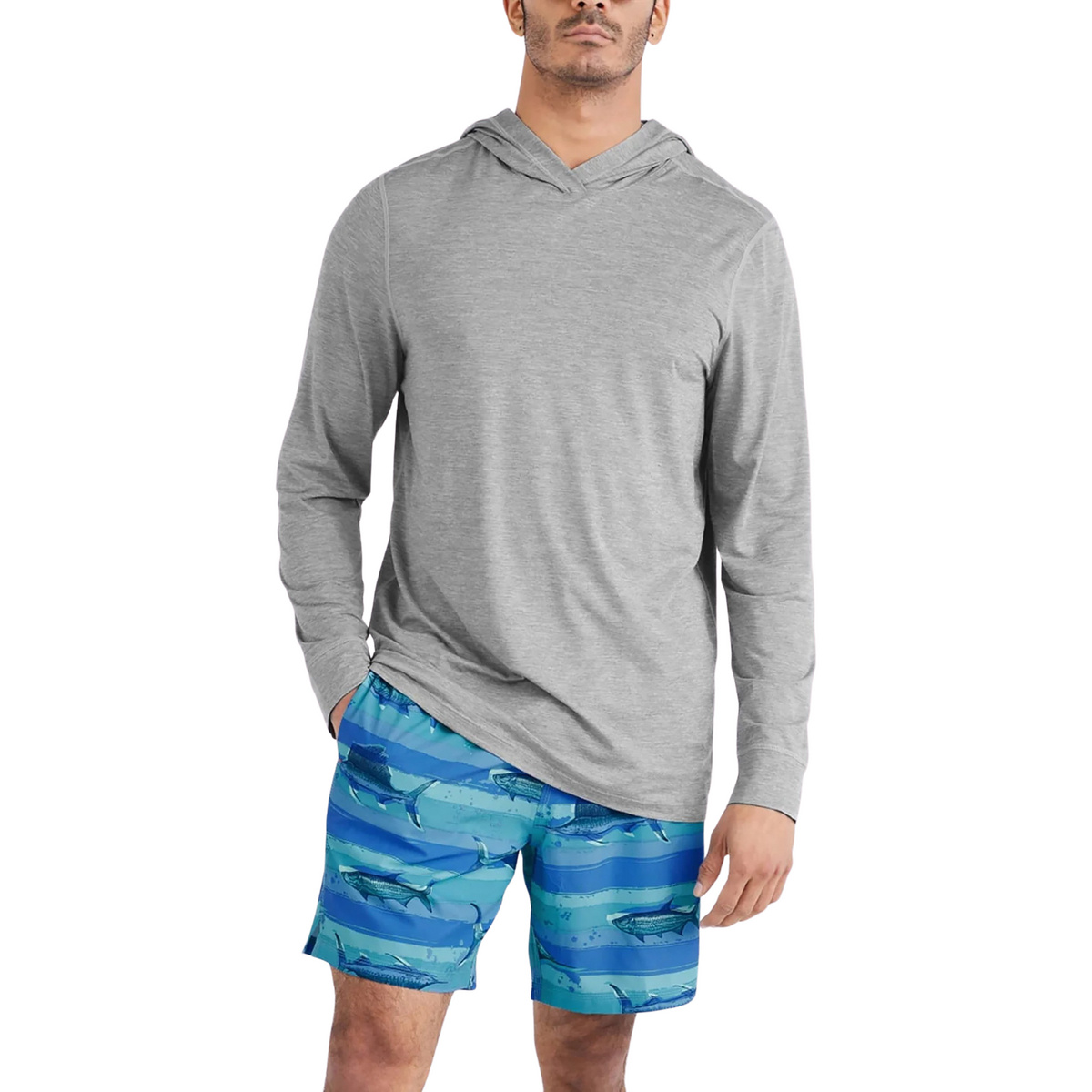 foto del prodotto saxx underwear uomo felpa con cappuccio droptemp all day cooling